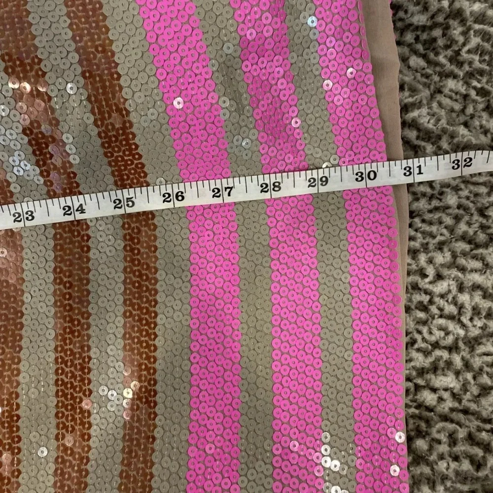J.Crew Collection striped sequin skirt size 6 EUC